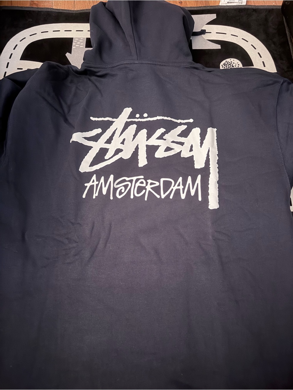 Stussy Amsterdam Dark blue hoodie - Size L